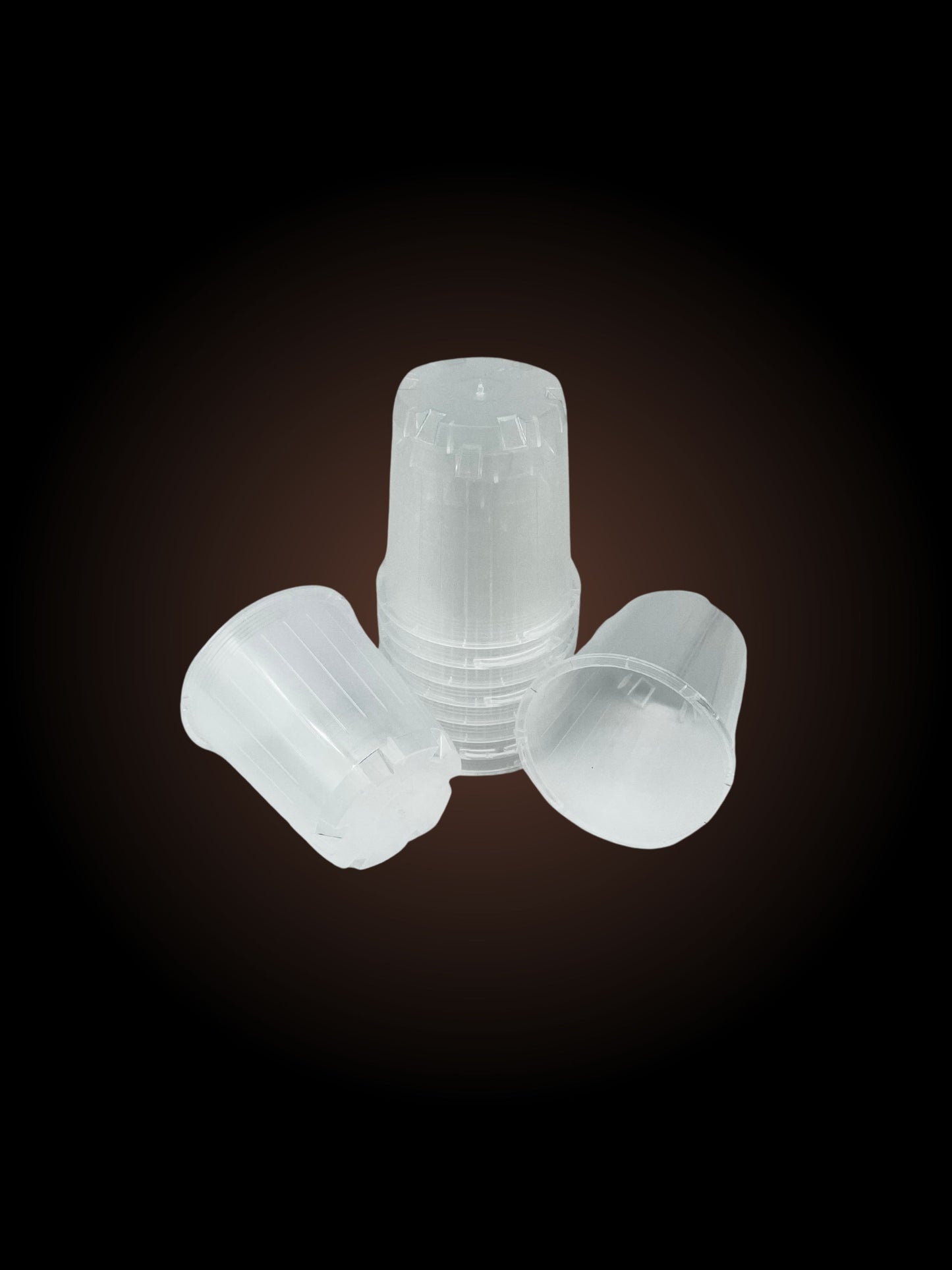 70mm Clear Plastic Pot